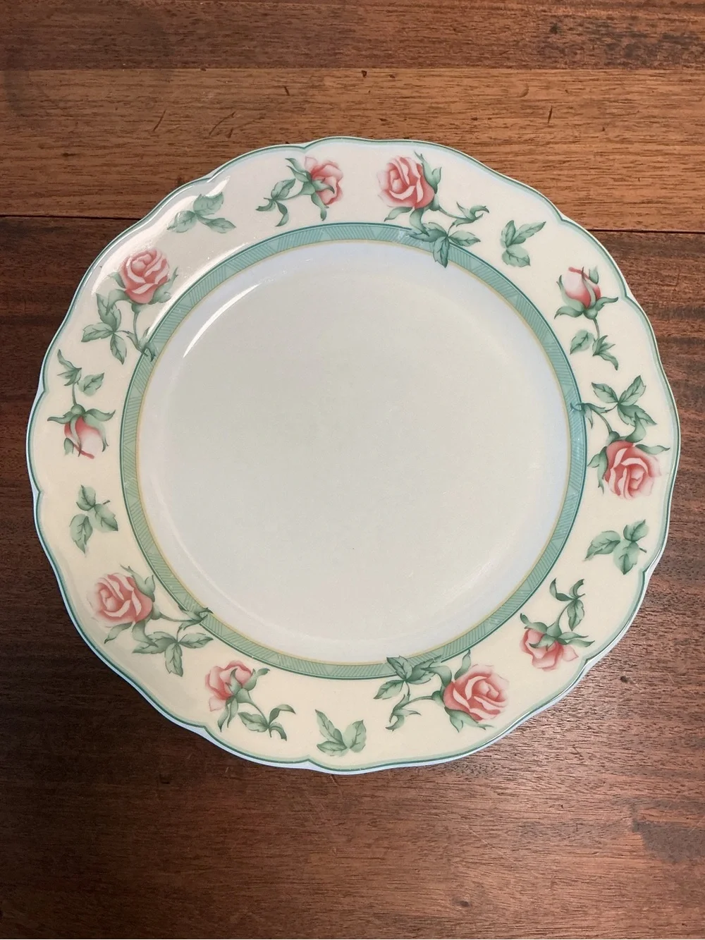 Wedgwood English Cottage Collection Rose Dinner Plates Set of 2
